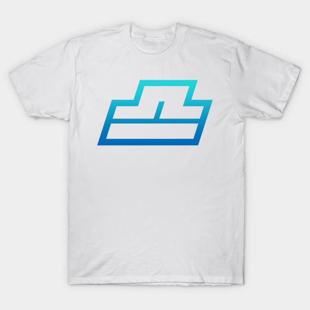 Libra Light Blue Gradient Outline T-Shirt by MOULE